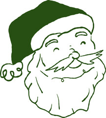 Hand-Drawn Whimsical Santa Claus