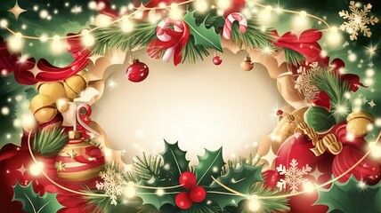 hires for Christmas background new year and presentation 16 9 size with items flower and decoration with gifts, accessories and colored balls 

