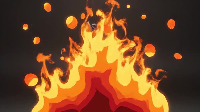 Animated Fire - A Dynamic and Fiery Visual Experience.
