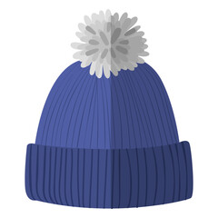 Winter beanie hat illustration