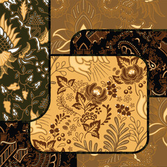 abstract pattern background design with classic batik motif