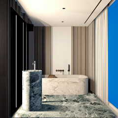 3d render bathroom