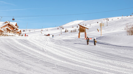 ski slope in the Alps