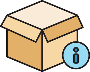 Box and Info Icon
