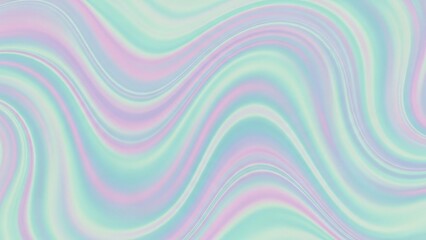 Soft pastel iridescent wavy background with smooth flowing colors and a holographic effect.