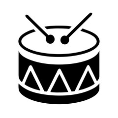Drum on transparent background vector
