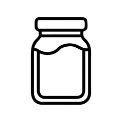 glass jar with a label for honey