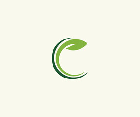 Organic Natural Leaf Logo Design