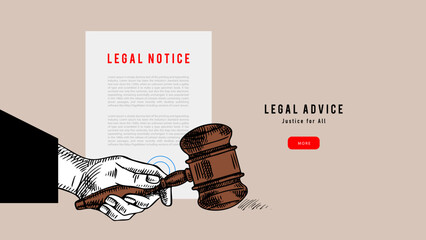 Sketch judicial law background. Court, justice, rights, artificial intelligence regulation, notary service, mediation center, arbitration concept. Engraved hand drawn vector illustration.