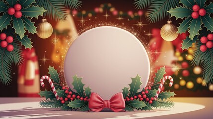 hires for Christmas background new year and presentation 16 9 size with items flower and decoration with gifts, accessories and colored balls 
