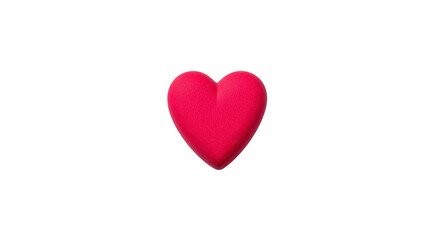 Obraz premium Red heart shape symbolizing love romance affection and care isolated on transparency background perfect for expressing emotions relationships and Valentine Day themes