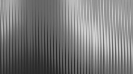 Fototapeta premium Monochromatic abstract vertical ribbed texture with subtle grey gradients background