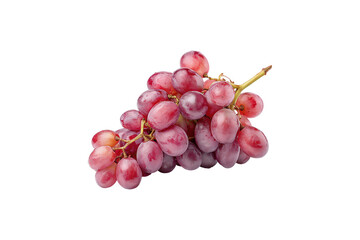 Fototapeta premium Fresh grapes bunch isolated on transparent background