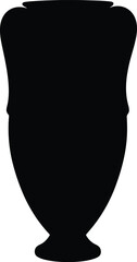 Black silhouette of a classic urn