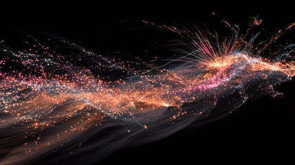 2026 New Year Fireworks Long Exposure