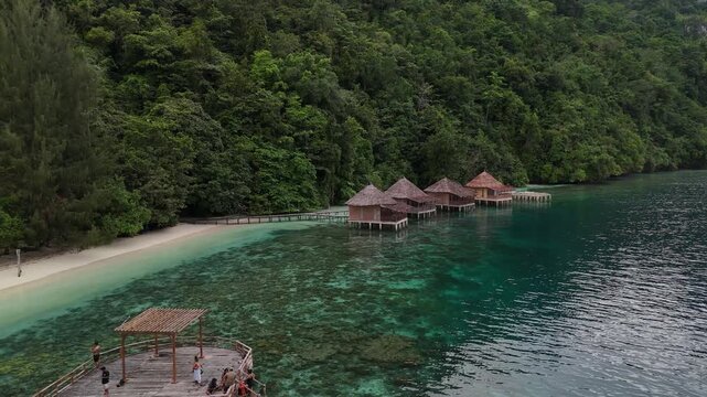 Beautiful Ora Beach in North Seram, Central Maluku, Indonesia