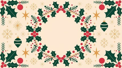 hires for Christmas background new year and presentation 16 9 size with items flower and decoration with gifts, accessories and colored balls 
