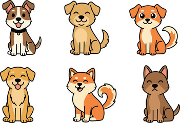 A comprehensive set of eight small line-art vector icons representing various commercial shops, stores, and retail building facades, suitable for app interfaces.