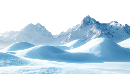 Snow-covered winter mountain landscape. Perfect for seasonal designs, holiday projects, nature backgrounds, adventure themes, and digital creative artwork.