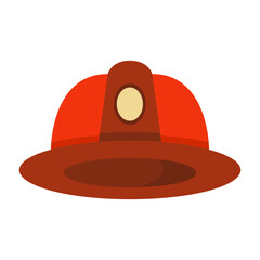Fire helmet colorful flat