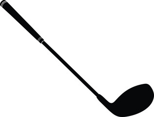 Black golf club silhouette icon