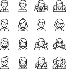 Minimalist black silhouettes