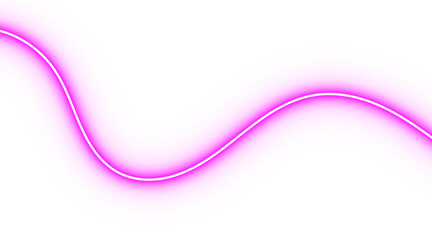 Neon pink glowing wavy line