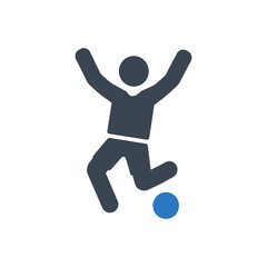 Victory Celebration Jump Joy Icon