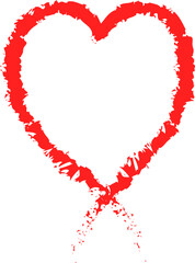 red heart made of hearts