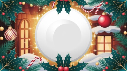 hires for Christmas background new year and presentation 16 9 size with items flower and decoration with gifts, accessories and colored balls 
