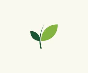 Organic Natural Leaf Logo Design