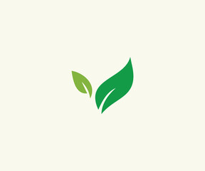 Organic Natural Leaf Logo Design