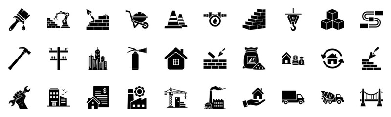 Magnet & Industrial Energy Icon Pack &ndash; Attraction Magnets, Lightning & Mechanical Symbols