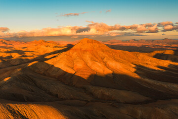 Fototapeta premium The Jandía Natural Park and Montaña Cardón Natural Monument in Fuerteventura, Canary Islands, Spain