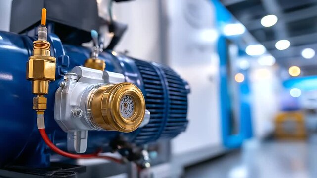 Refrigeration compressor unit, cold storage machinery, warehouse cooling system, logistics climate equipment, food preservation technology, industrial refrigeration detail, mechani