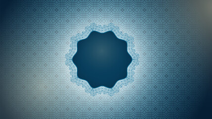 Islamic background design with simple floral mandala and islamic pattern. islamic background