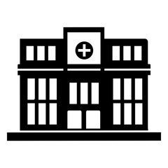Hospital building black