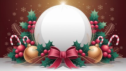 hires for Christmas background new year and presentation 16 9 size with items flower and decoration with gifts, accessories and colored balls 
