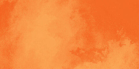 Brushed Painted Abstract Background. Brush stroked painting. abstract background for design in orange color.  2D illustration of colorful brush strokes. Decorative texture painting. 