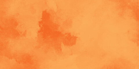 Brushed Painted Abstract Background. Brush stroked painting. abstract background for design in orange color.  2D illustration of colorful brush strokes. Decorative texture painting. 