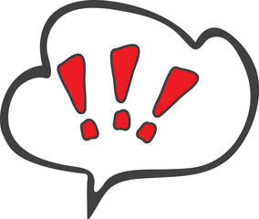 Obraz premium 감정표현을 나타내는 말풍선