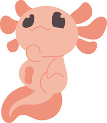 cute baby axolotl