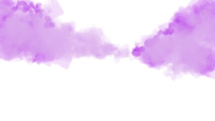 Ethereal Purple Gradient Cloud Texture on White Background with copy spave.
