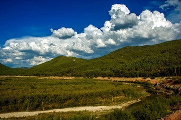 Embalse del Tranco, Valle del Guadalquivir, en el parque natural de Cazorla, Segura y Las Villas.