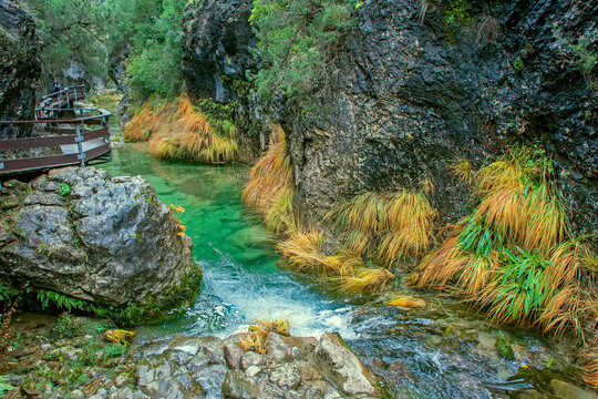 R&iacute;o Borosa por el Cerrada de Elias,  en el parque natural de Cazorla, Segura y Las Villas.