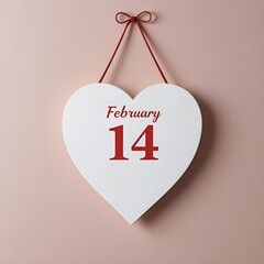 Happy Valentine's Day text with cutout paper hearts.