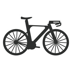 Fototapeta premium Road bike silhouette