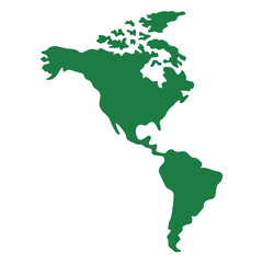 America map silhouette