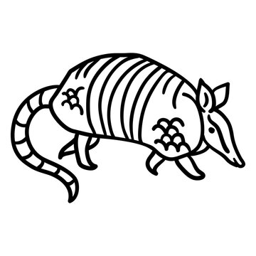 Armadillo animal stroke