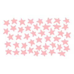 Pink stars pattern